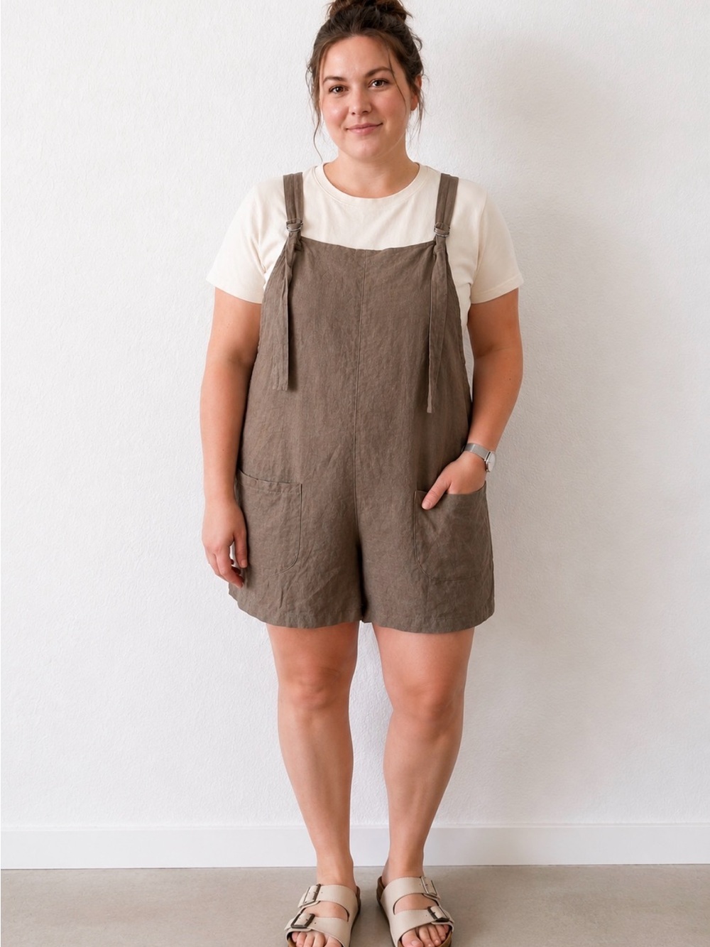 Zanzea 4XL Adjustable Cotton Romper Shorts Plus Summer Chic Playsuit Dungarees